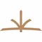Ekena Millwork Davenport Timber Gable Bracket, Western Red Cedar, 108"W x 54"H x 5 1/2"D x 5 1/2"F, 12/12 Pitch GBW108X54X0606DAV00SWR - alternate 1